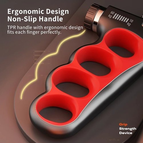 Grip Strength Trainer - Adjustable Resistance Hand Grip Strengthener 11-220Lbs | Ergonomic Design for Athletes & Recovery