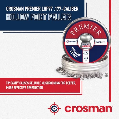 Hollow Point Pellets - .177 Caliber, 500 Count