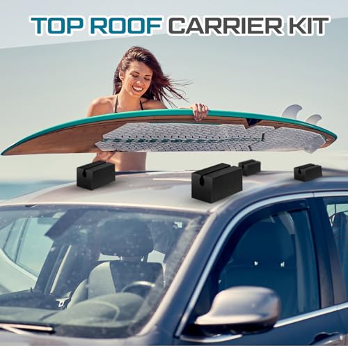 Universal Car Roof Rack Kayak Carrier Kit with Foam Pads