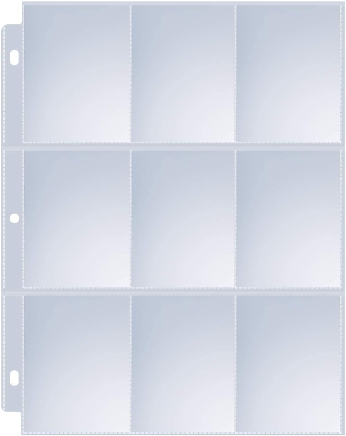 Sooez 9 Pocket Page Protectors - 400 Pack Trading Card Sleeves for 3 Ring Binders | Ideal for Collectibles & Sports Cards