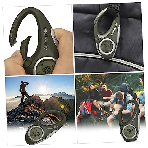 Portable Handheld Altimeter Barometer Thermometer with Carabiner