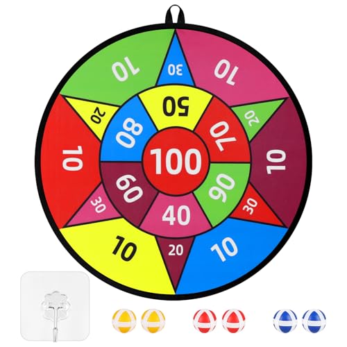 Accmor 28in Large Kids Dart Board with Sticky Balls – Indoor/Outdoor Family Game