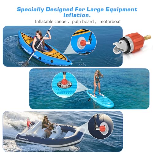 Inflatable Boat Pump Adapter - Quick Inflation & Deflation