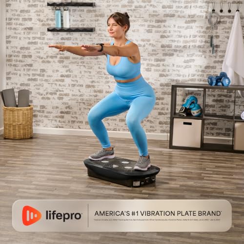 4D Vibration Plate Exercise Machine - Black, Small