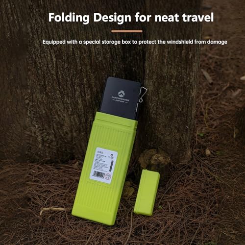 Campingmoon Foldable Aluminum Windshield for Camping Stoves, 10 Plates