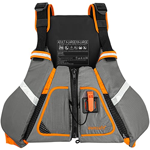 Adult Watersport Universal Vest - Orange, Medium-Large