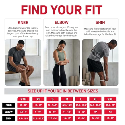 McDavid Black Small Moisture-Wicking HEX Knee Sleeves for Women & Men, Elbow & Shin Protection