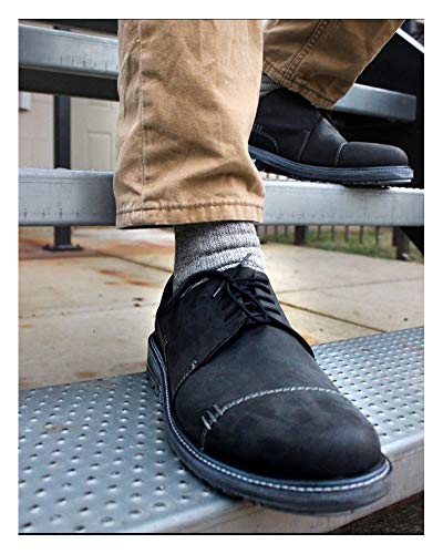 Wigwam El-Pine Ragg Wool Heavyweight Crew Socks, Large Grey Twist