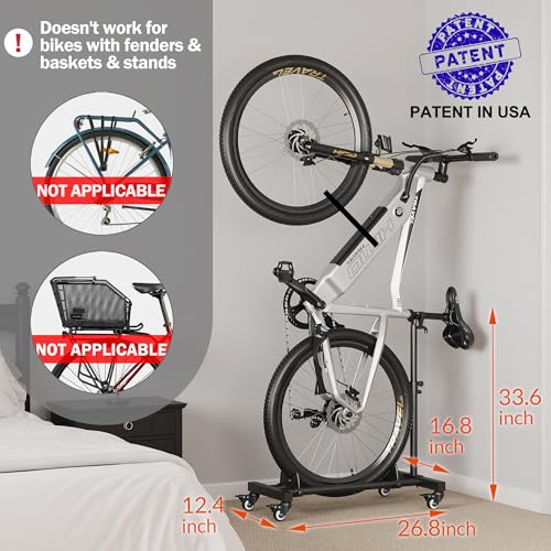 Freestanding Bike Rack with Adjustable Height - 1 Pack
