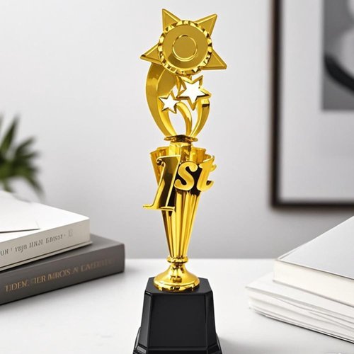 Ebonee Gold Star Award Trophy Cup - First Place Winner for Competitions & Sports Tournaments | Perfect for Recognition & Birthday Parties