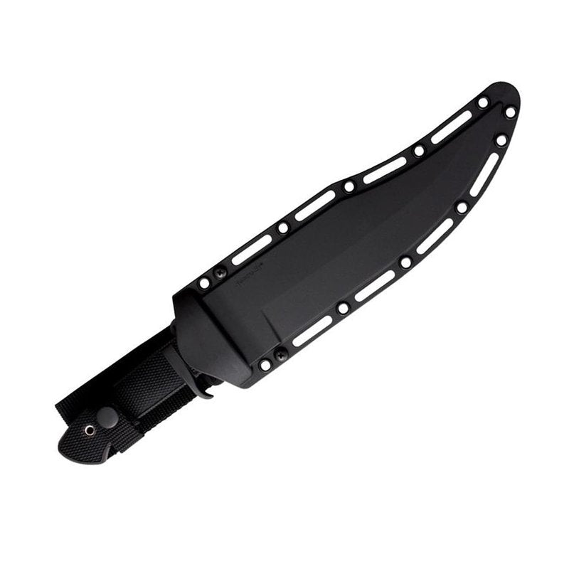 Cold Steel Marauder Fixed Blade Tactical Bowie Knife with Sheath, Serrated