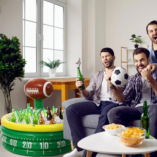 Bencailor Rugby Inflatable Cooler – Large Party Drink Cooler, Dark Green