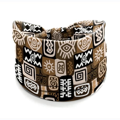 Boho Headbands for Women - 4 Pack Wide Stretchy Turban Wraps