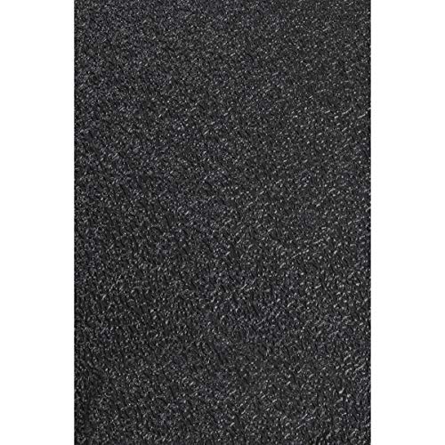 Fitness Equipment Mat - Black, 48"L x 24"W x 0.1"Th