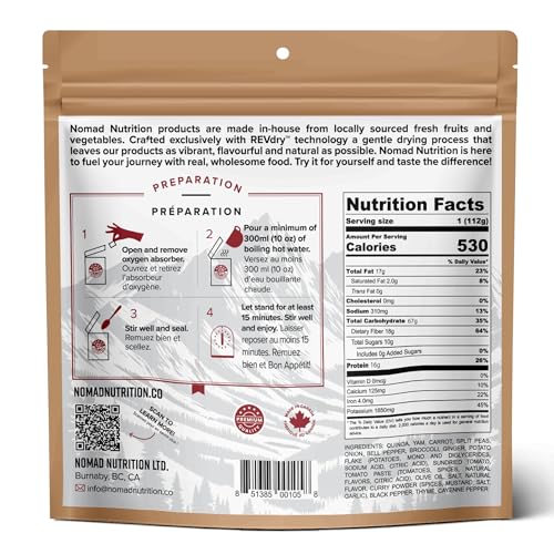 Nomad Nutrition Caribbean Curry 112g - Vegan, Gluten-Free Backpacking Meal