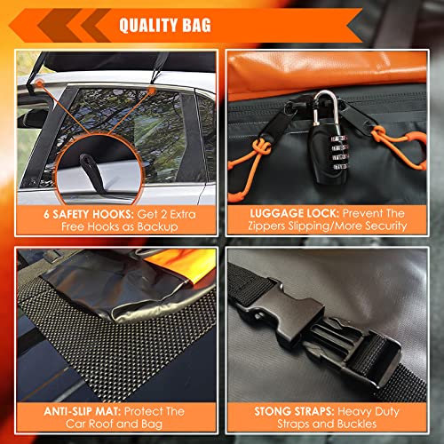 20 Cubic Feet Waterproof Rooftop Cargo Carrier Bag - Soft Shell Luggage