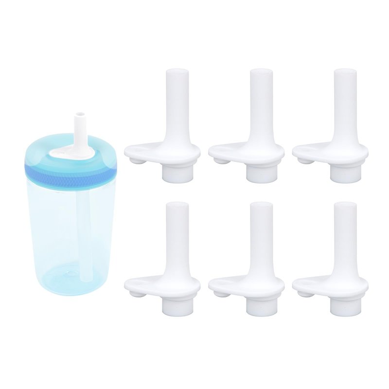 6pcs Bite Valve for Zak Designs Kelso 15oz, Silicone Water Bottle Bite Valve Replacement Straw Cup Accessories for Zak Kids Straw Cups (White)