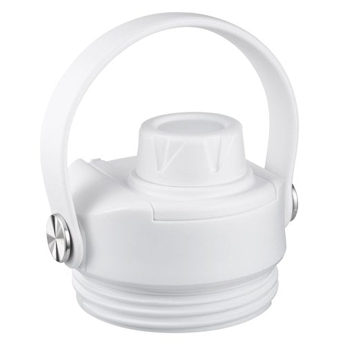 Lid for Yeti Rambler 26 36 64 oz, Cap with Flexible Handle, Replacement Chug Lids for Yeti Jr 12 18 Ounce Kids Sports Water Bottles, Water Bottle Accessories Top, White
