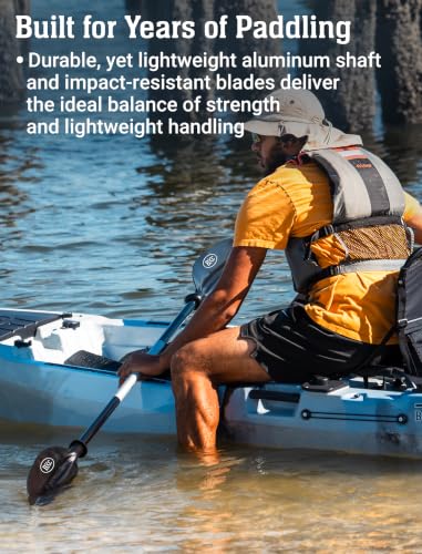 BKC KP224 86-Inch Kayak Paddle - 2-Piece Adjustable Aluminum Shaft
