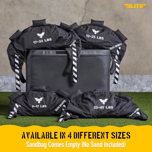 Bulgarian Canvas Sandbag - 33 LBS Black, Durable Fitness Training