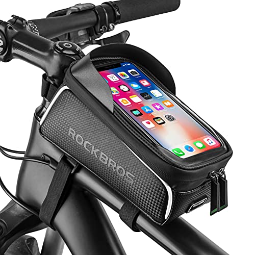 Waterproof Bike Phone Front Frame Bag - Fits Phones Under 7"