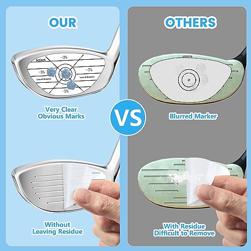 Golf Impact Tape Labels - 150PC for Right-Handed Golfers