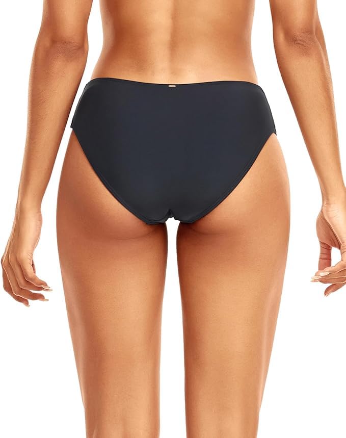 Zmart Women's Strappy Low Rise Black Bikini Bottom — Small