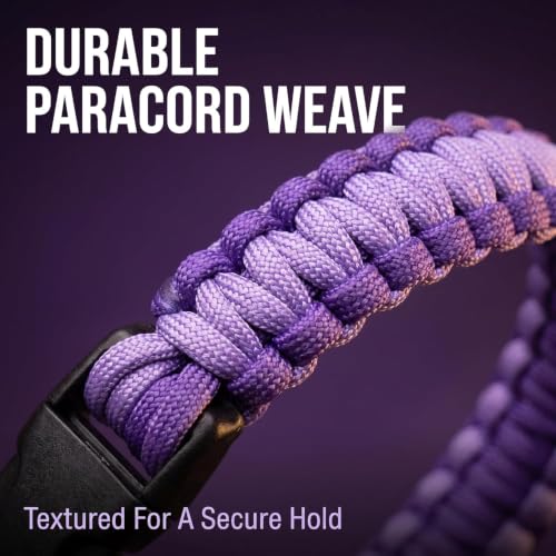 Purple Paracord Water Bottle Handle Strap with Carabiner