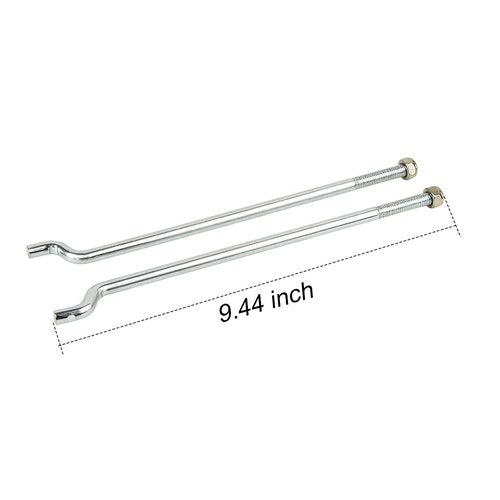 HOGUCAL Golf Cart Battery Hold Down Plate with Rods Kit for EZGO 1994 up 70045G01 01101G01 2 Pcs Hold Down Rods Durable Battery Securement Accessories for EZGO Golf Carts