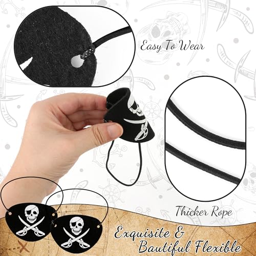 Pirate Costume Accessory Set - Red and White
