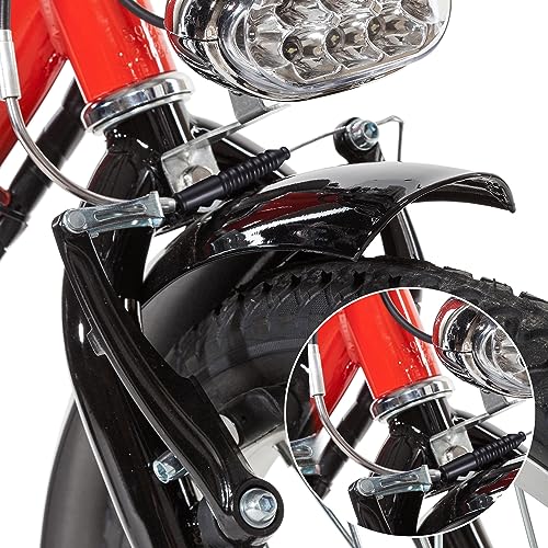 Bicycle Brake Noodles & Rubber Boots Set - 6 Pieces