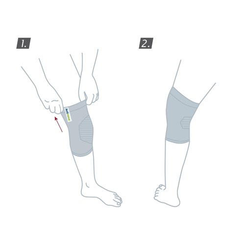 Actimove Everyday Supports Mild Knee Support - Mild Support, Lightweight, Easy to Apply for Slightly Swollen and Aching Knees – White, Large