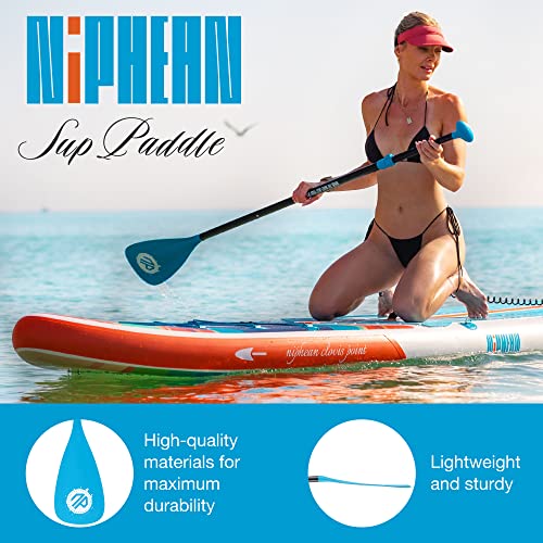 3-Piece Adjustable Kayak Paddle - Lightweight Blue Oars