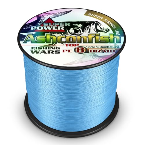 8-Strand Braided Fishing Line - 50LB 0.36MM - 109 Yards - Blue