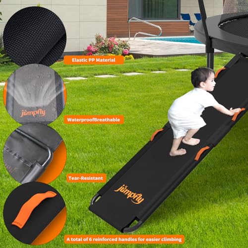 Universal Trampoline Slide Ladder with Handles - Orange