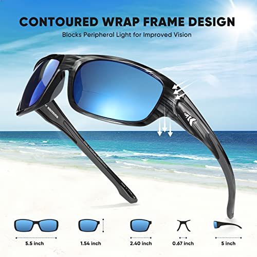 Bifocal Polarized Sunglasses with UV Protection and Oleophobic Coating