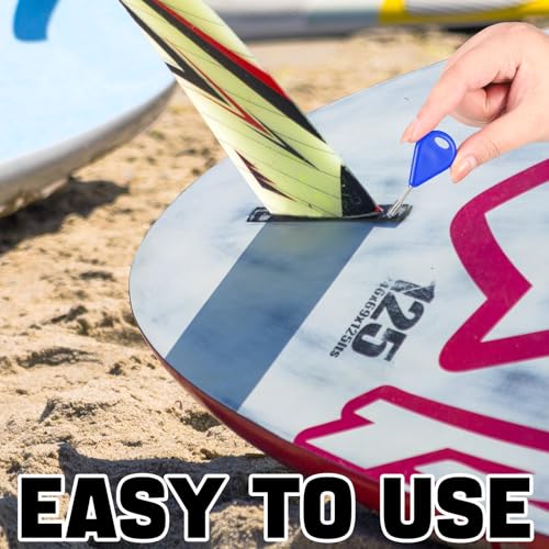 Surfboard Fin Key Set with 24 Screws - Blue