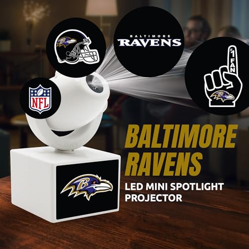 Baltimore Ravens LED Mini Spotlight Projector - Adjustable & Portable