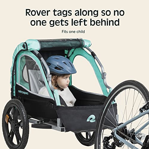 Kids Bicycle Trailer - 1 Passenger Foldable Design - Blue Ridge