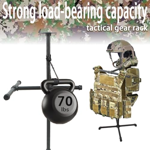 Heavy Duty Police Armor Stand - 70 lbs Load Capacity, Gear Organizer Rack
