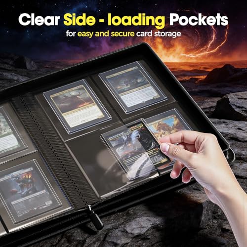 4-Pocket Card Binder for 144 Trading Cards - Black