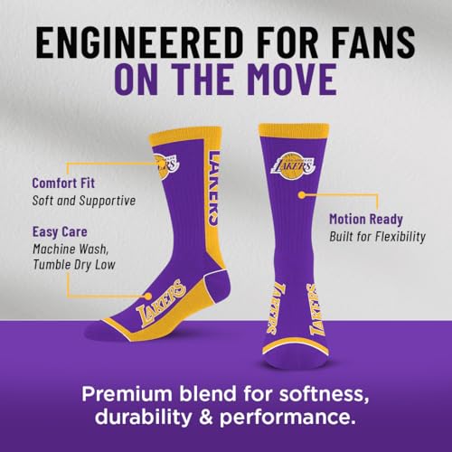 NBA MVP Crew Socks - Los Angeles Lakers - Medium