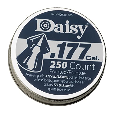 Pointed Air Rifle Pellets - 7.2 Grain .177 Caliber - 250 Count Tin