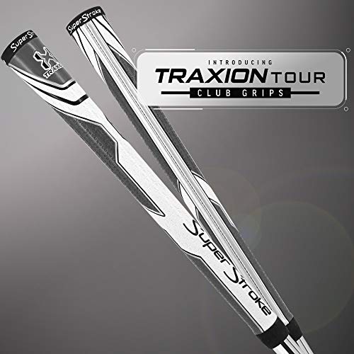 Traxion Tour Golf Club Grip - Standard White/Gray