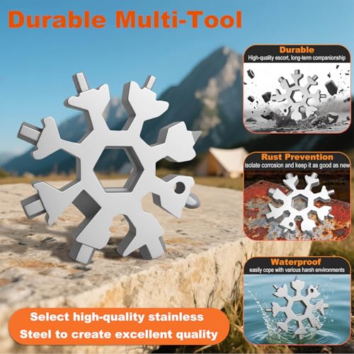 18-in-1 Snowflake Multitool - Durable Multi-Function Tool for Men