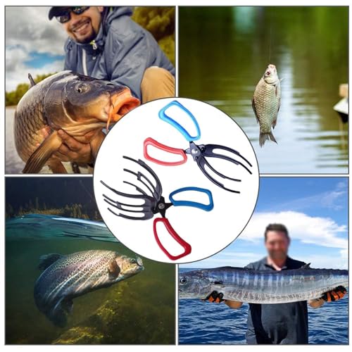 2Packs Fish Lip Grippers - 3 Claw Fishing Pliers Catch & Release Control
