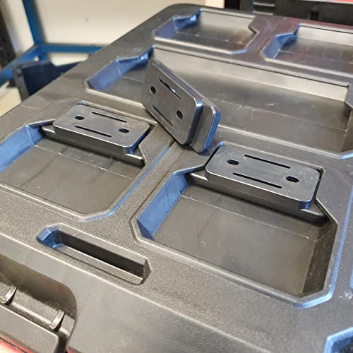 StealthMounts Packout Feet - 8 Pack Mounting Feet for Milwaukee Packout System | Milwaukee Packout Mounting Feet | Milwaukee Packout Mounts | Packout Adapter | Milwaukee Packout Feet | Made in UK
