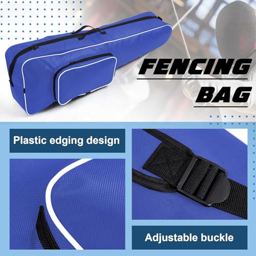 Large Portable Fencing Bag - Waterproof for Epee, Foil, Saber - Blue