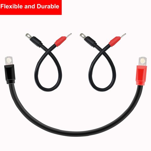 pakmee Golf Cart Battery Cable Wiring Kit for Club Car DS & Precedent 1994 Up 48 Volt 36 Volt, 7 PC 4 Gauge AC/DC Wire Golf Cart Heavy Duty Battery Cable Set