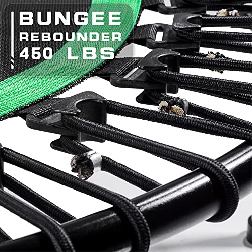 Mini Trampoline for Adults - 450 lbs Indoor Rebounder - Green